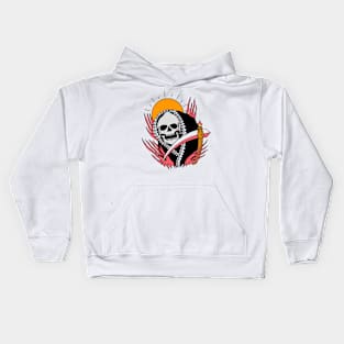 summer skull Kids Hoodie